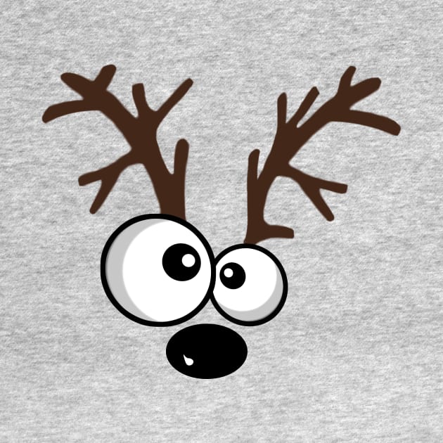 Big Eyes Black Nose Reindeer by NE7th